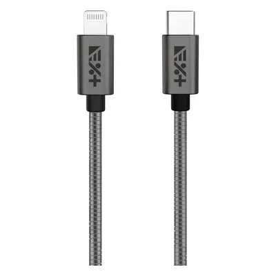 Next One USB-C to Lightning Metallic Cable 1.2m šedý