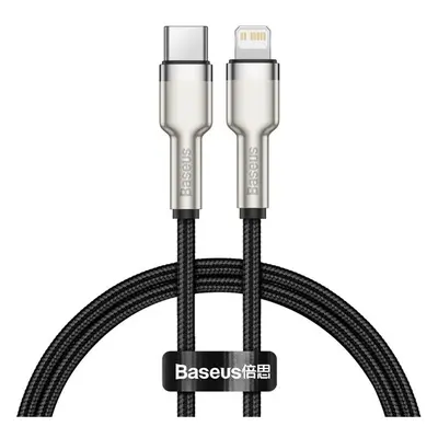 Baseus kabel USB-C PD / Apple Lightning 20W / 0,25m CATLJK-01 Černá