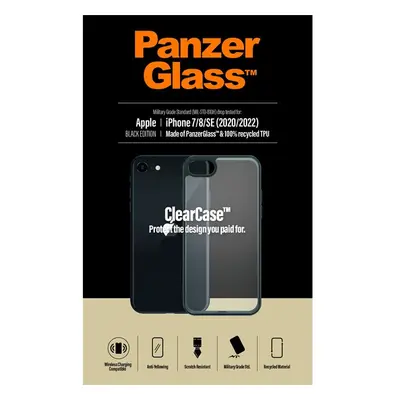 PanzerGlass ClearCase iPhone 7/8/SE (20/22) Black Edition