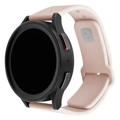 FIXED set silikonových řemínků s Quick Release 20mm pro smartwatch růžový