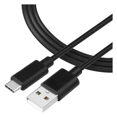 Tactical Smooth Thread Cable USB-A/USB-C 2m černý