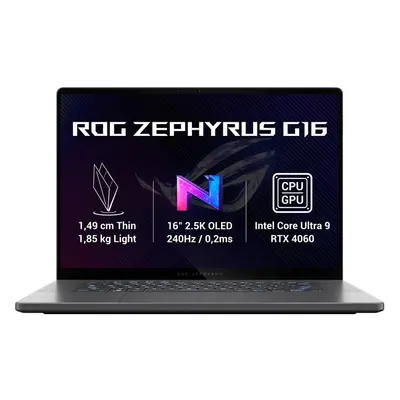 ASUS ROG Zephyrus G16 GU605MV-NEBULA082W Šedá