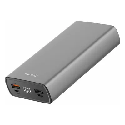 Swissten Aluminum 20000 mAh 20W Power Delivery šedá Šedá