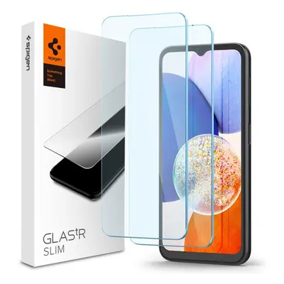 Spigen Glass tR Slim ochrané sklo pro Samsung Galaxy A14 5G/A14 LTE 2ks AGL05971 Čirá