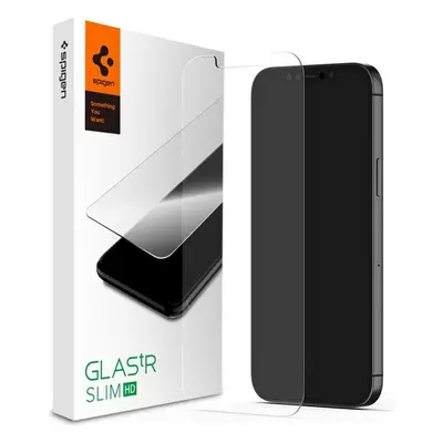 Spigen Glas tR Slim HD tvrzené sklo iPhone 12 / 12 Pro čiré