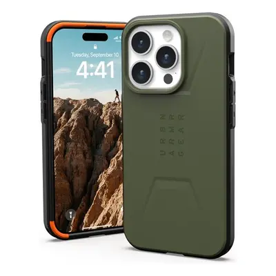 UAG Civilian MagSafe, olive drab - iPhone 15 Pro (114275117272) Olivově zelená