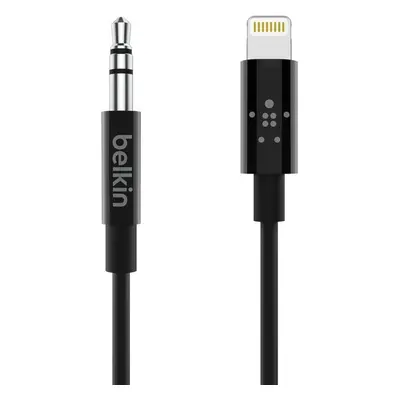 Belkin kabel Lightning - 3,5mm jack, 0,9m - černý Černá