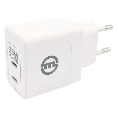 Mobile Origin 35W GaN III Super Charger Dual nabíjecí adaptér USB-C bílý