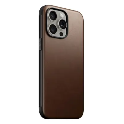 Nomad Modern Leather Case, brown - iPhone 15 Pro Max (NM01619185) Hnědá