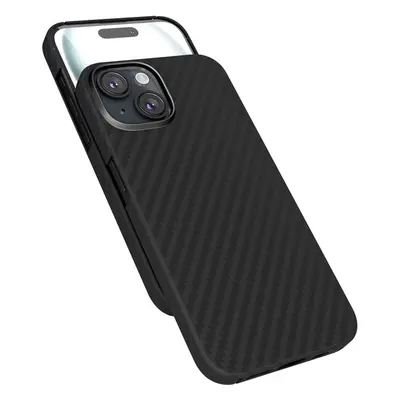 Epico Mag+ Carbon Case pro iPhone 15 Plus černý Černá