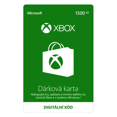 Xbox Live - kredit 1500 Kč (digitální verze)