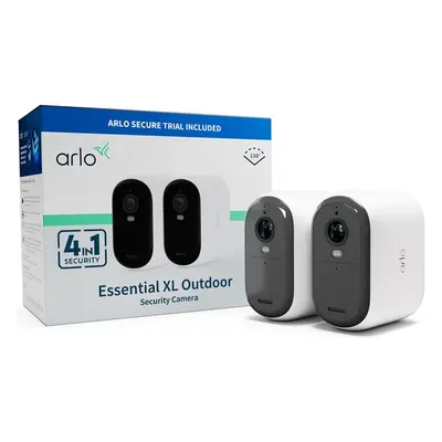 Arlo Essential (Gen.2) XL FHD venkovní bezpečnostní kamera, 2 Pack, bílá Bílá