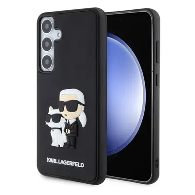 KARL LAGERFELD 3D Rubber Karl&Choupette Samsung Galaxy S24 Plus černé Černá