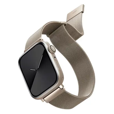 UNIQ Dante ocelový řemínek Apple Watch 46/45/44/42mm starlight