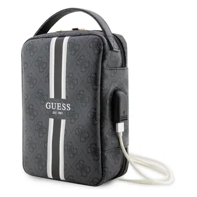 Guess PU 4G Printed Stripes Travel Universal Bag černé