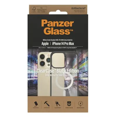 PanzerGlass™ ClearCase Apple iPhone 14 Pro Max (Black edition) s MagSafe