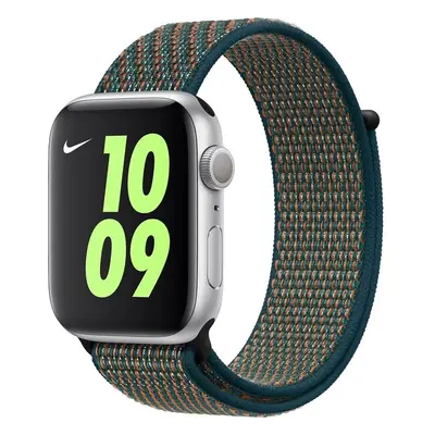 Apple Watch provlékací sportovní řemínek Nike 40/38mm Hyper Crimson / Neptune Green