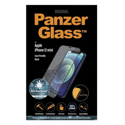 PanzerGlass Edge-to-Edge AntiBacterial Apple iPhone 12 mini černé