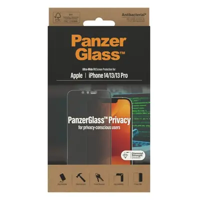 PanzerGlass™ Ultra-Wide Fit Privacy iPhone 16e/14/13/13 Pro