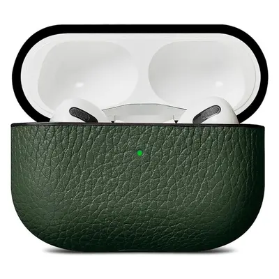 Woolnut kožené pouzdro pro AirPods Pro 1. generace tmavě zelené