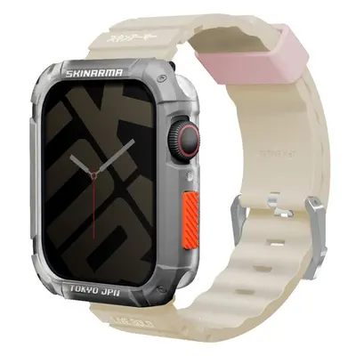 SKINARMA Shokku řemínek Apple Watch 45/44/42 mm béžový