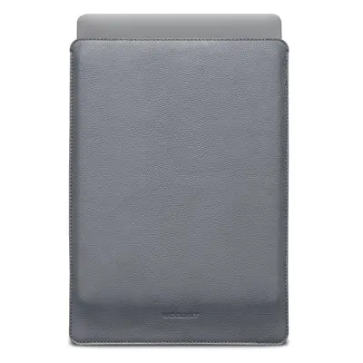 Woolnut kožené Sleeve pouzdro pro 15" MacBook Air šedé