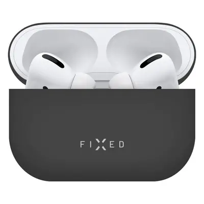 FIXED Silky ultratenké silikonové pouzdro Apple Airpods Pro černé