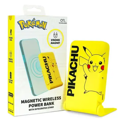 Magnetická powerbanka OTL Technologies Pokémon Pikachu s USB-C Žlutá