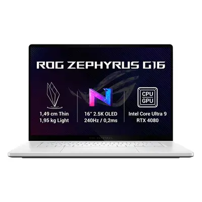 ASUS ROG Zephyrus G16 GU605MZ-NEBULA037W Bílá