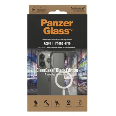 PanzerGlass™ ClearCase Apple iPhone 14 Pro (Black edition) s MagSafe