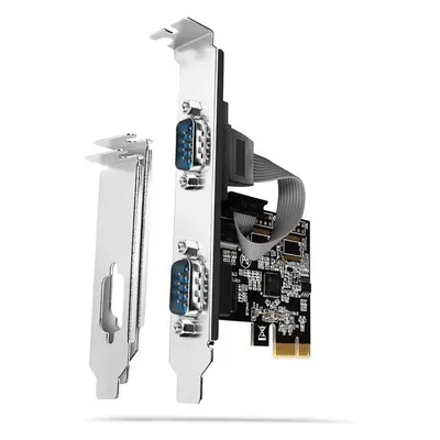 AXAGON PCEAS2N PCIe řadič 2x sériový port (RS232) 250 kbps vč. LP