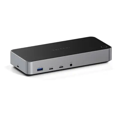 Satechi Triple 4K Display Docking Station - Space Gray Aluminium Černá