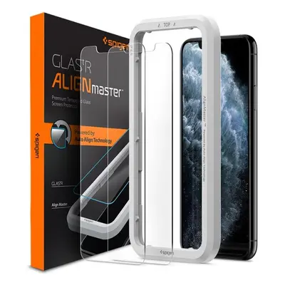 Spigen 2D tvrzené sklo Align Glas.tR Apple iPhone 11 Pro/XS/X (2 ks)