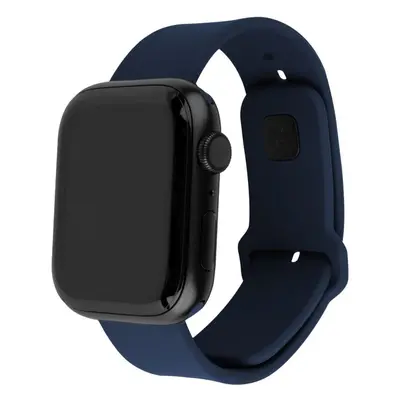 FIXED set silikonových řemínků Apple Watch 42/44/45mm modrý