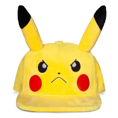 Kšiltovka Pokémon Angry Pikachu - plyšová Žlutá