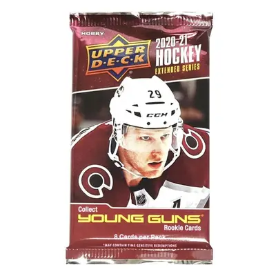 Hokejové karty Upper Deck - 20-21 Deck Extended Series Hockey Hobby Balíček