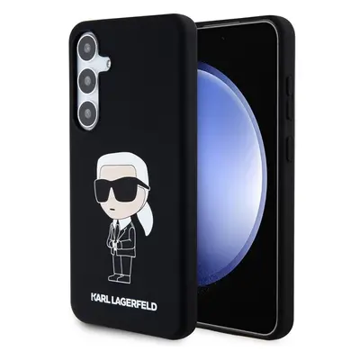 Karl Lagerfeld Liquid Silicone Ikonik NFT Samsung Galaxy S24+ černé Černá