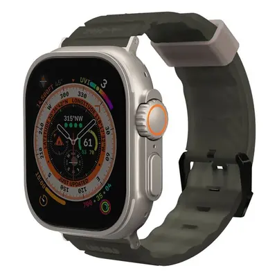 SKINARMA Shokku řemínek Apple Watch 49/45/44/42 mm tmavě olivový