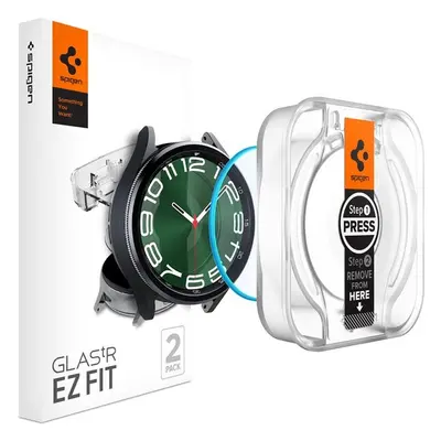 Spigen Glass tR EZ Fit 2 Pack ochranné sklo pro Samsung Galaxy Watch6 Classic 47mm