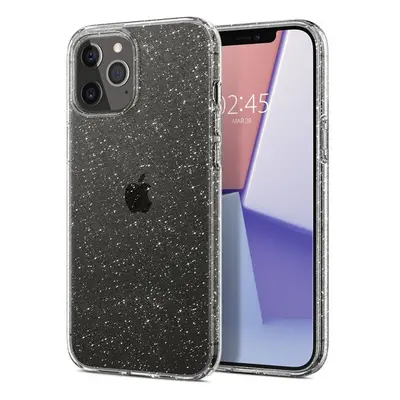 Spigen Liquid Crystal Glitter kryt iPhone 12 / 12 Pro čirý