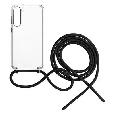 FIXED Pure Neck kryt s černou šňůrkou na krk pro Samsung Galaxy S23+