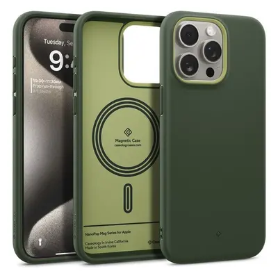 Spigen Caseology Nano Pop kryt s MagFit iPhone 15 Pro Max zelený