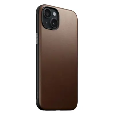 Nomad Modern Leather Case, brown - iPhone 15 Plus (NM01610885) Hnědá