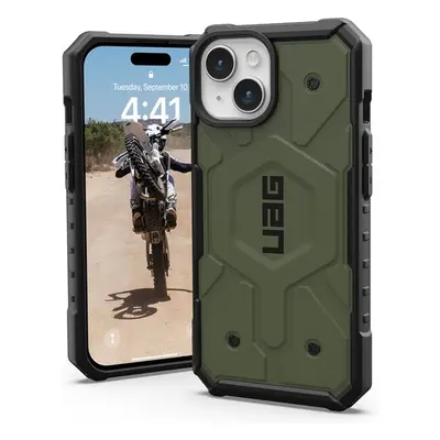 UAG Pathfinder MagSafe, olive drab - iPhone 15 (114291117272) Olivově zelená