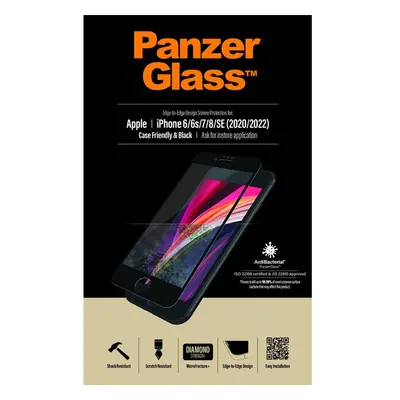 PanzerGlass Edge-to-Edge Apple iPhone 6/6s/7/8/SE (4,7") černé