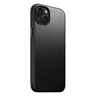 Nomad Modern Leather Case, black - iPhone 15 Plus (NM01608585) Černá