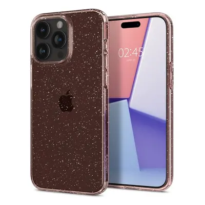 Spigen Liquid Crystal Glitter kryt iPhone 15 Pro růžový