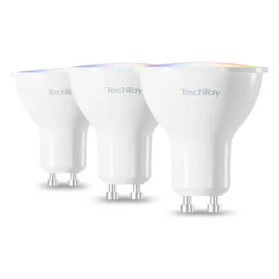 TechToy Smart Bulb RGB 4.7W GU10 ZigBee 3ks Bílá