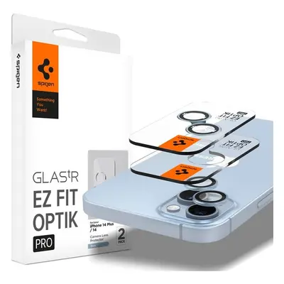 Spigen Glass tR EZ Fit Optik Pro 2 Pack ochranné sklo na fotoaparát iPhone 15/15 Plus/14/14 Plus