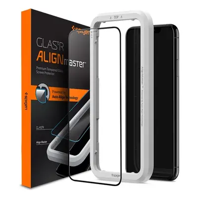 Spigen 3D tvrzené sklo Align FC Apple iPhone 11 Pro Max/XS Max černé